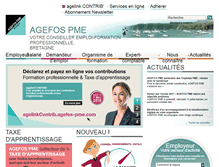 Tablet Screenshot of agefos-pme-bretagne.com